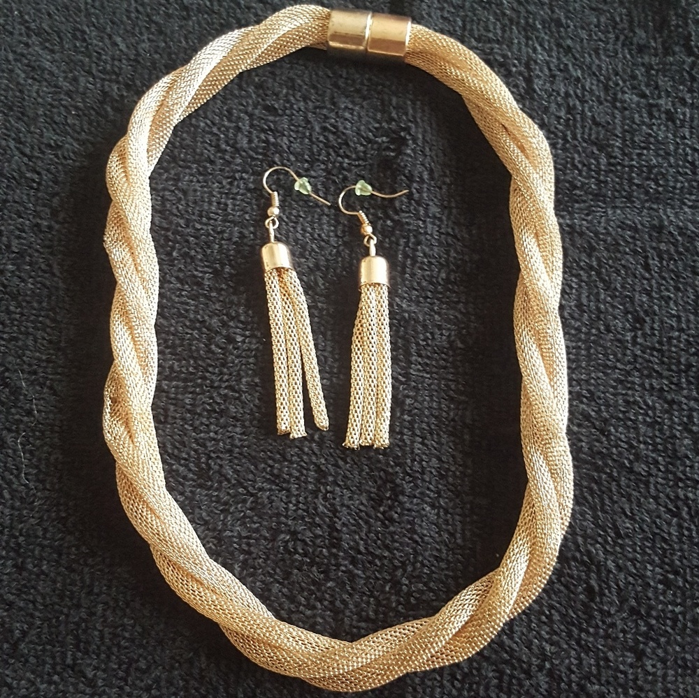 Necklace and earrings